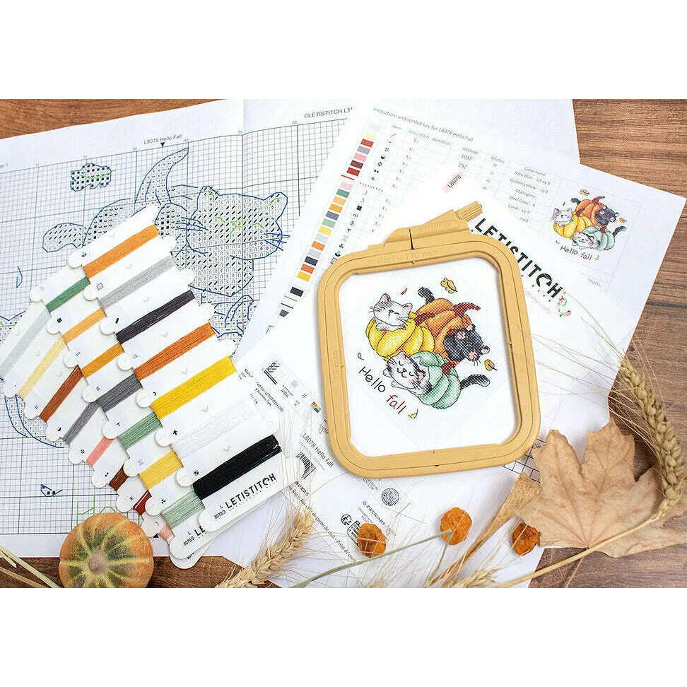 Hello Fall L8078 Counted Cross Stitch Kit