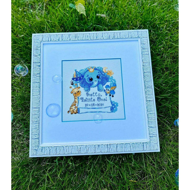 Hello, Little One! (for boy) R1935 Counted Cross Stitch Kit