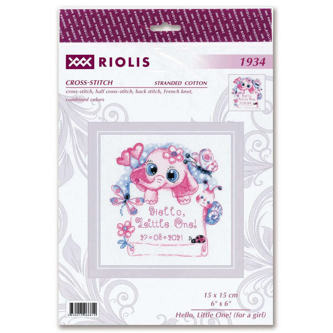 Hello, Little One! (for girl) R1934 Counted Cross Stitch Kit