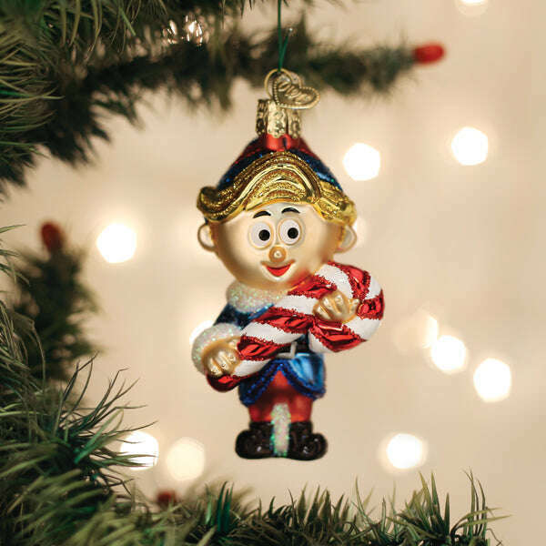 Old World Christmas Hermey the Elf Blown Glass Ornament