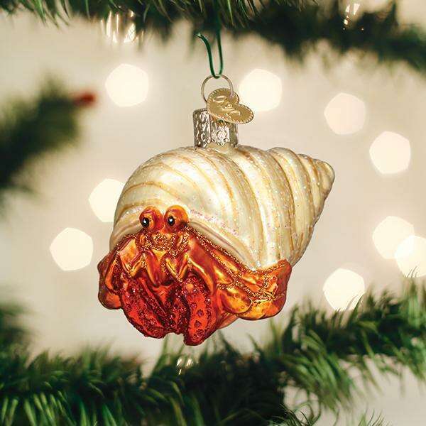 Old World Christmas Hermit Crab Blown Glass Ornament