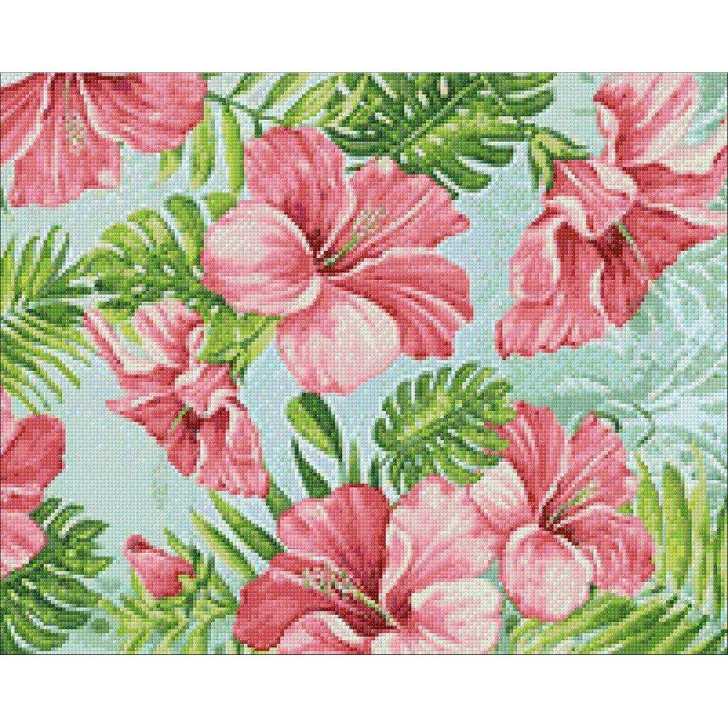 Hibicus Paradise CS2575 19.7 x 15.8 inches Crafting Spark Diamond Painting Kit