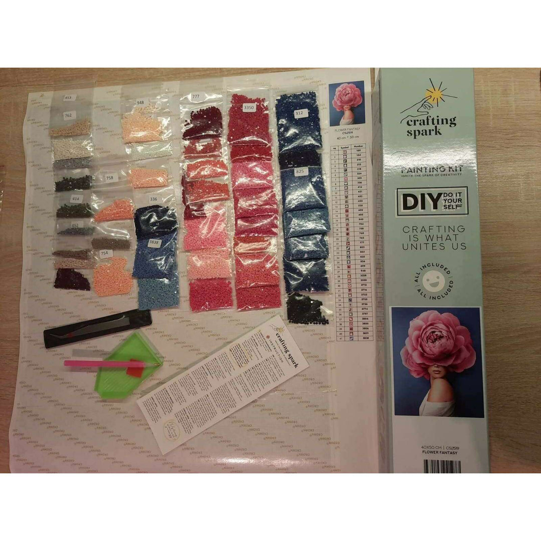 Hibicus Paradise CS2575 19.7 x 15.8 inches Crafting Spark Diamond Painting Kit