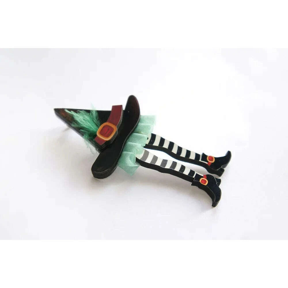 Hidden Witch Halloween Brooch by Laliblue - Quirks!