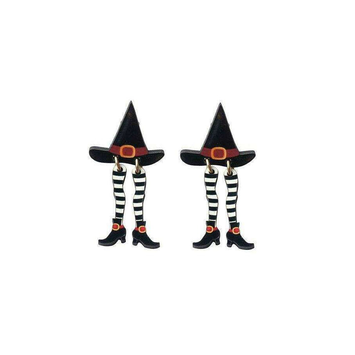 Hidden Witch Halloween Earrings by Laliblue - Quirks!