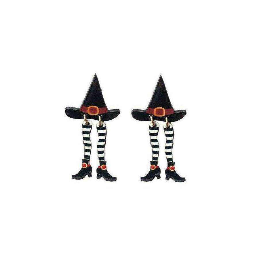 Hidden Witch Halloween Earrings by Laliblue - Quirks!