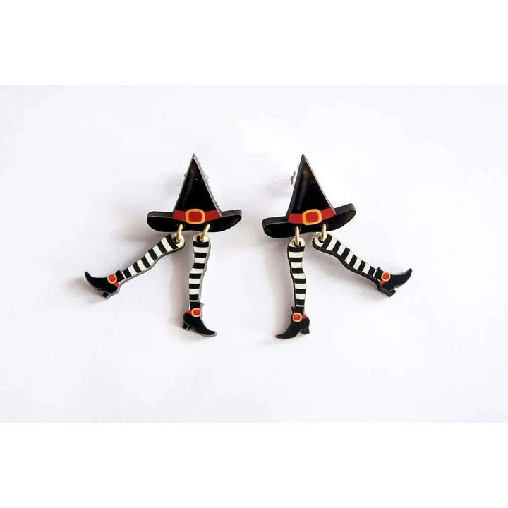 Hidden Witch Halloween Earrings by Laliblue - Quirks!