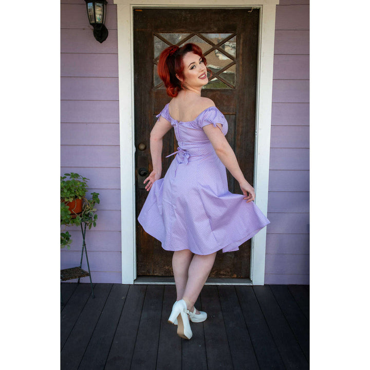 Hilda Dress - Lavender Dot *sale