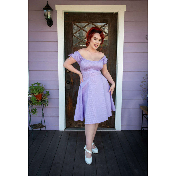 Hilda Dress - Lavender Dot *sale