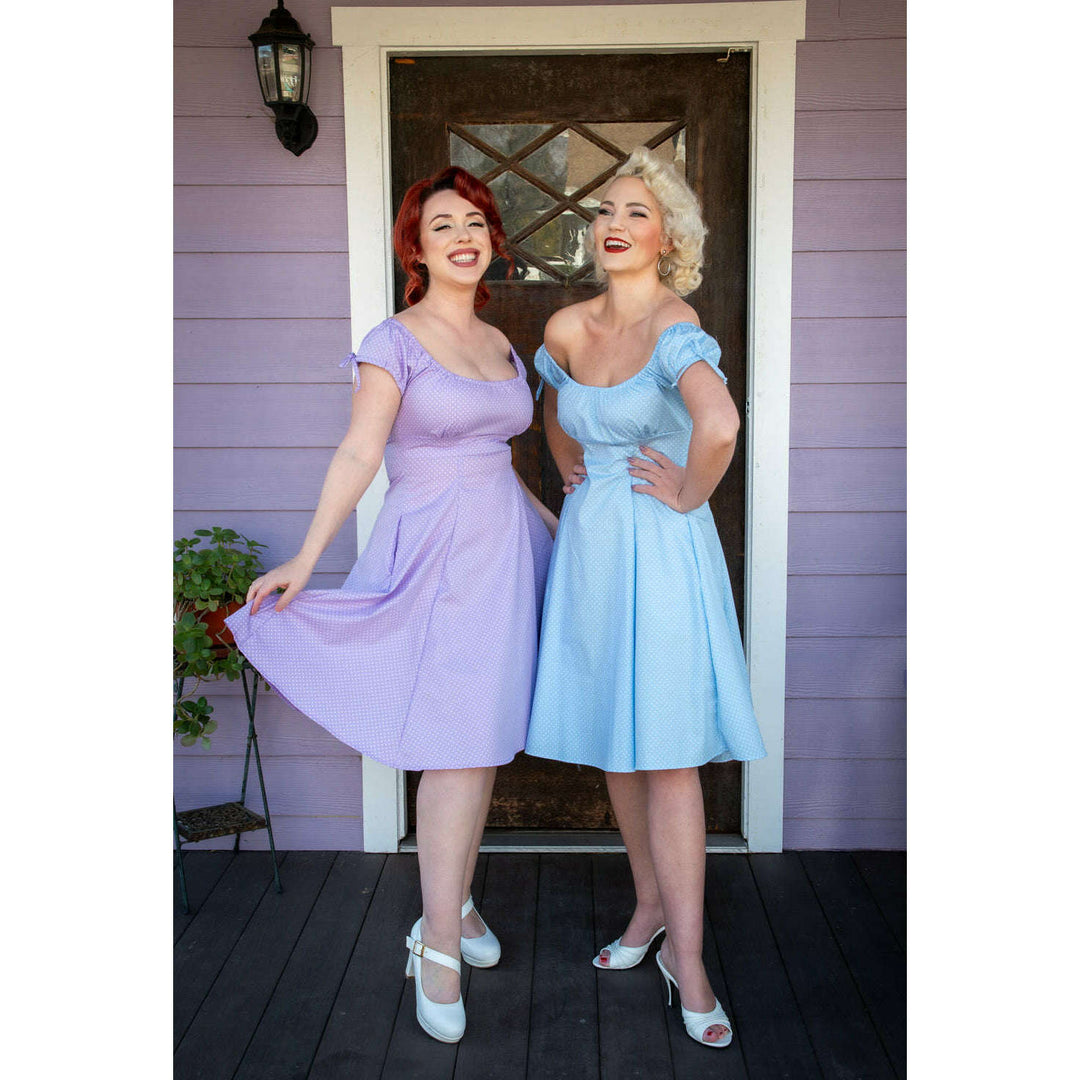 Hilda Dress - Lavender Dot *sale