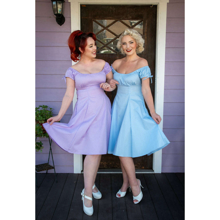 Hilda Dress - Lavender Dot *sale