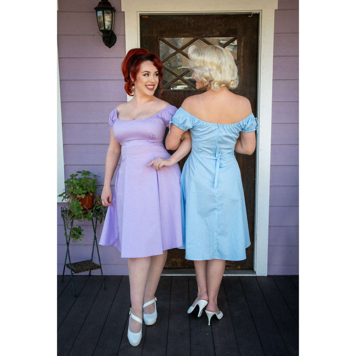 Hilda Dress - Lavender Dot *sale
