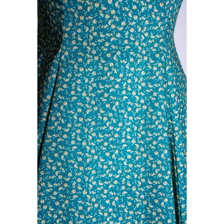 Hilda Dress - Little Flowers, Green
