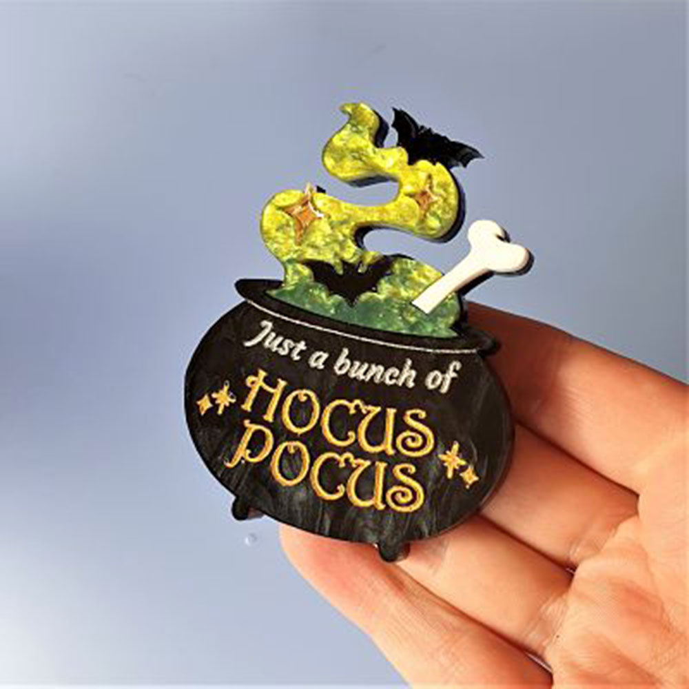 Hocus Pocus Cauldron Brooch by Cherryloco Jewellery 3