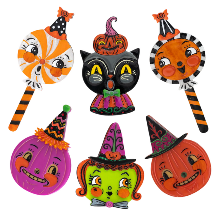 Hocus Pocus Pumpkin Brooch by Johanna Parker x Lipstick & Chrome – view 4