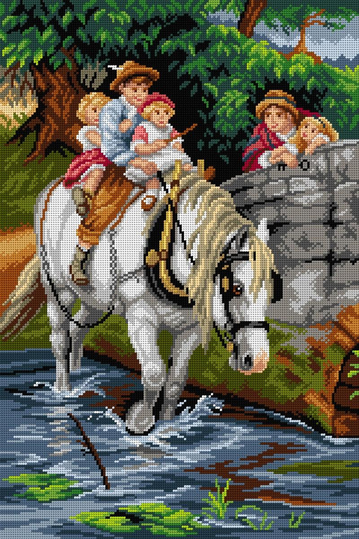 Hold Tight 3130Q Needlepoint canvas for halfstitch without yarn