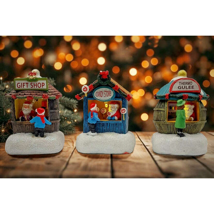 Holiday Candy Store. Christmas Village Decor Wizardi F07-N1-4-22758B
