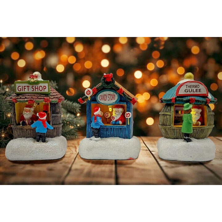Holiday Candy Store. Christmas Village Decor Wizardi F07-N1-4-22758B