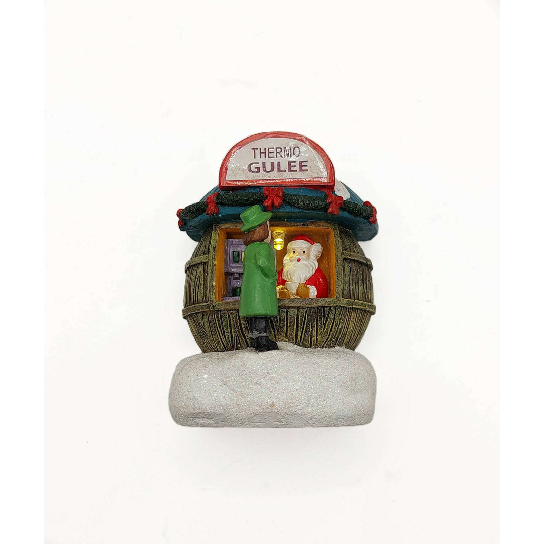 Holiday Coffee Shop. Christmas Village Decor Wizardi F07-N1-4-22758A