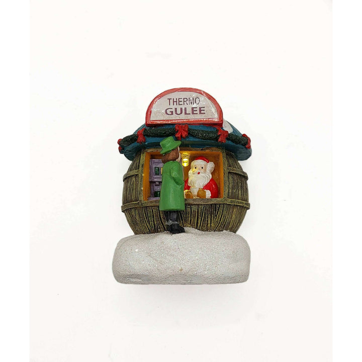 Holiday Coffee Shop. Christmas Village Decor Wizardi F07-N1-4-22758A