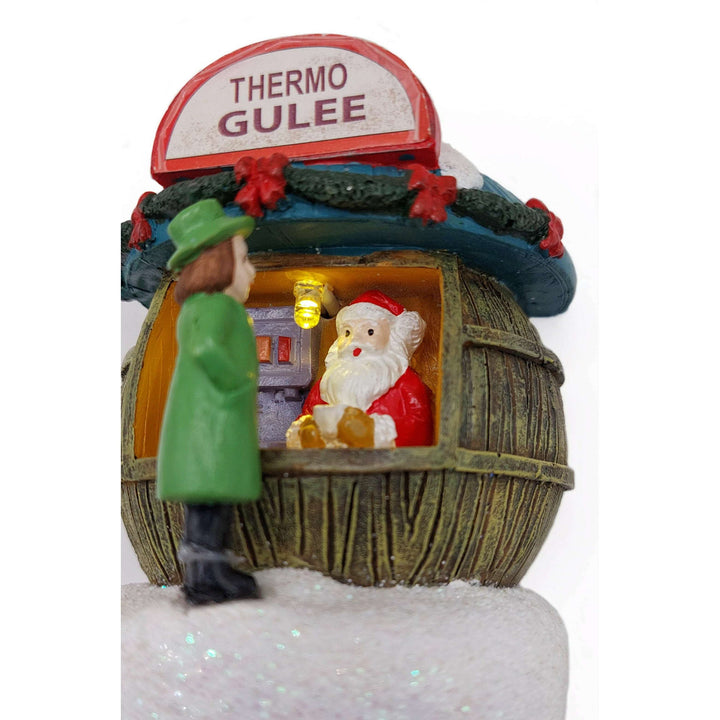 Holiday Coffee Shop. Christmas Village Decor Wizardi F07-N1-4-22758A