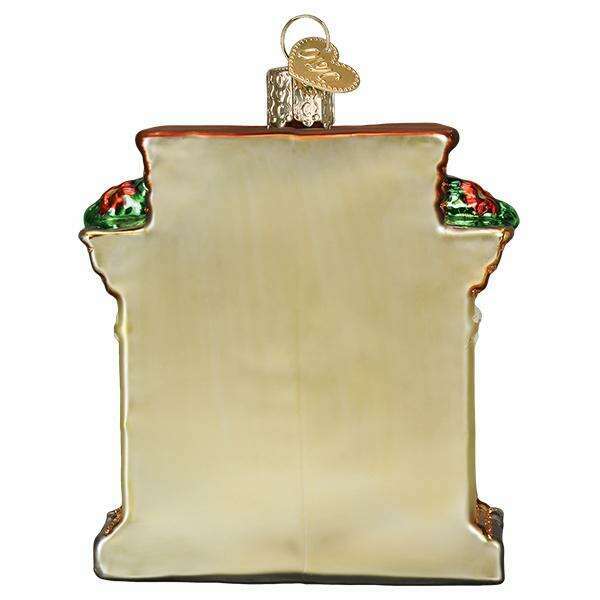 Old World Christmas Holiday Hearth Blown Glass Ornament