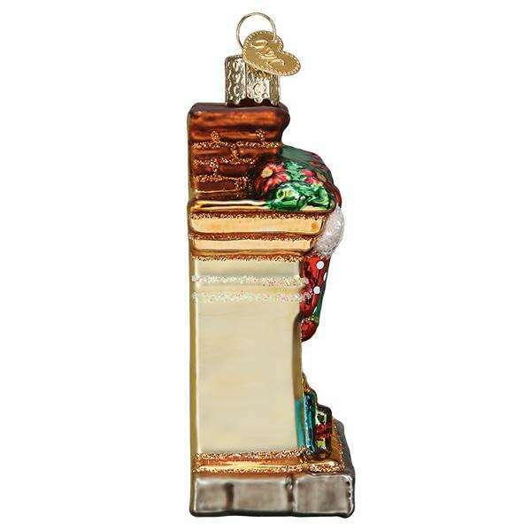 Old World Christmas Holiday Hearth Blown Glass Ornament