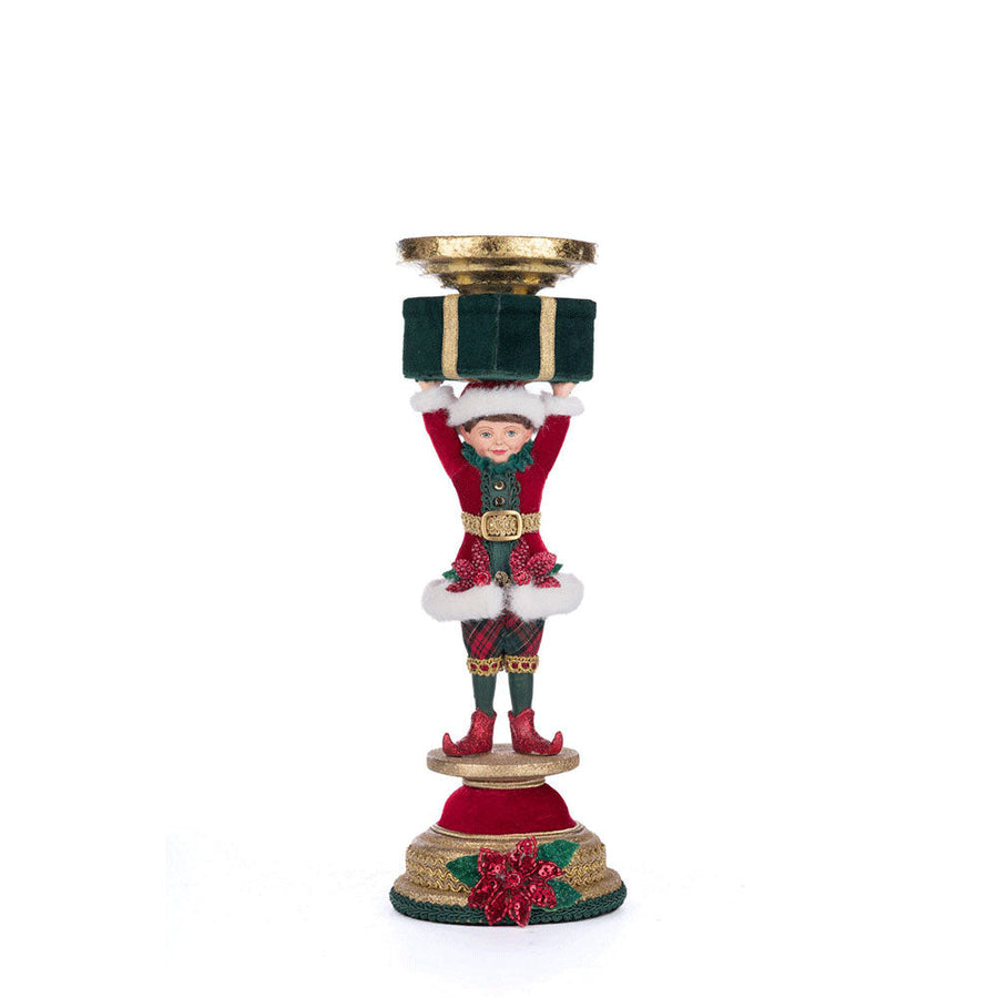 Holiday Magic Elf Candlestick by Katherine's Collection image