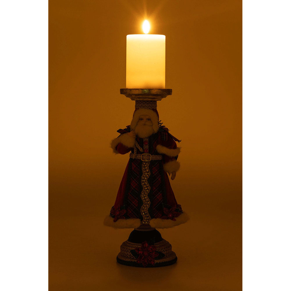 Holiday Magic Santa Candlestick by Katherine's Collection image 4