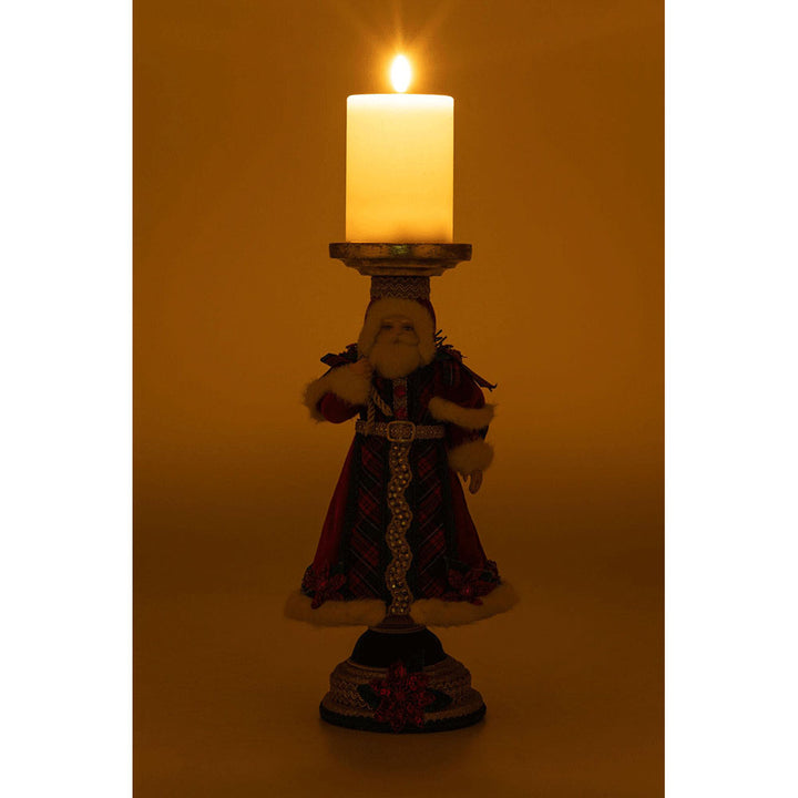 Holiday Magic Santa Candlestick by Katherine's Collection image 4