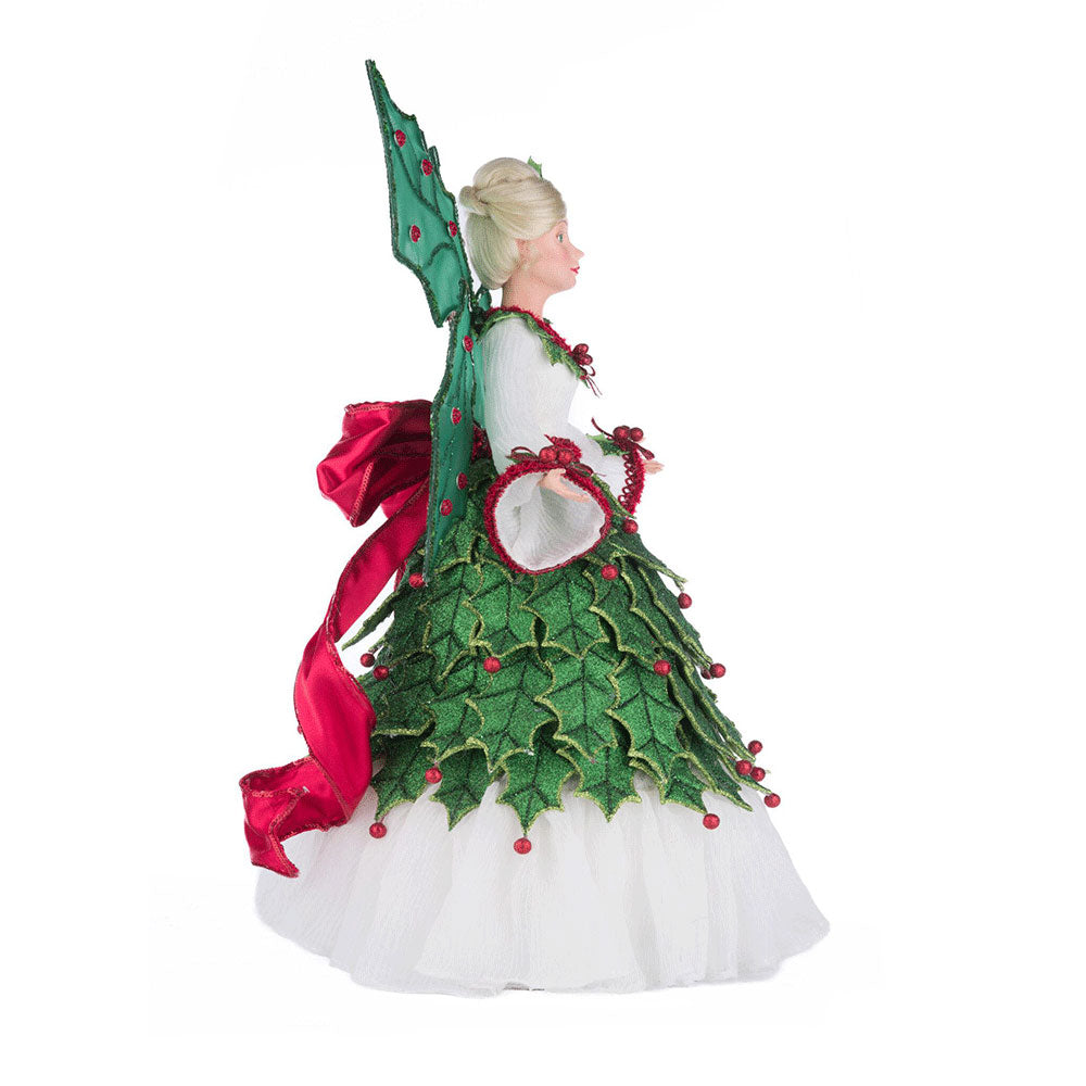 Holly Berry Fairy Tree Topper by Katherine's Collection image 3