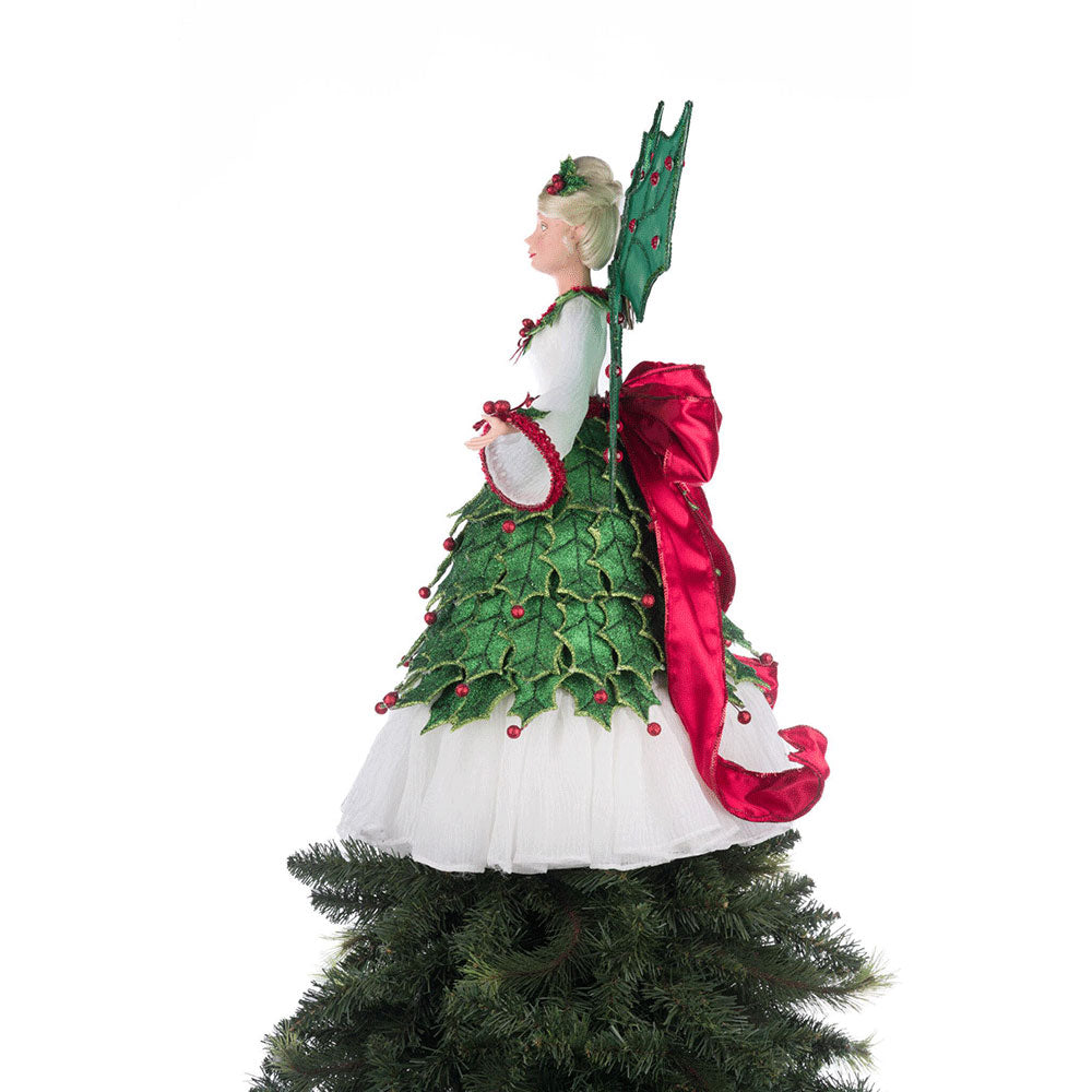 Holly Berry Fairy Tree Topper by Katherine's Collection image 5