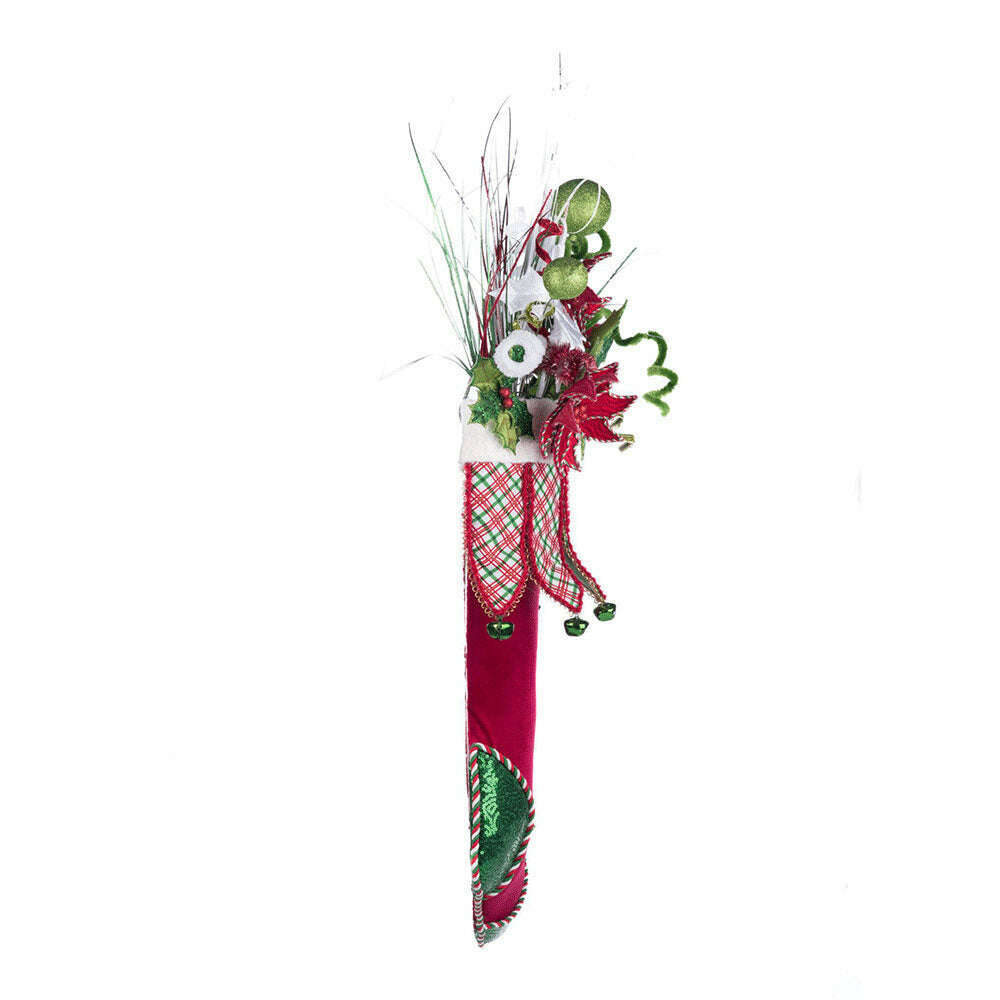 Holly Woods Stocking With Floral Wall Piece by Katherine's Collection image 1