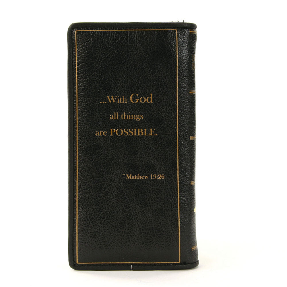 Holy Bible Wallet In Vinyl Material by Book Bags
