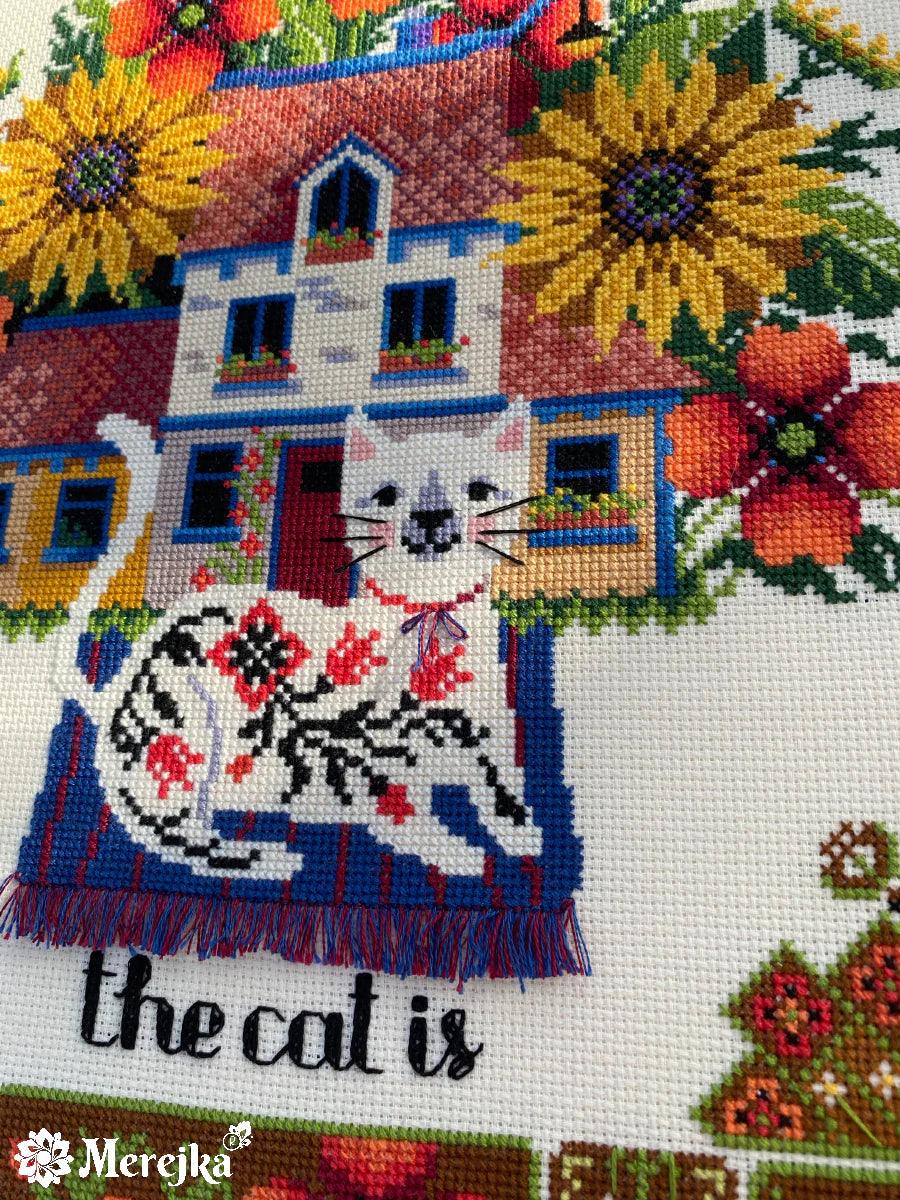Home is where the cat is K-220 Counted Cross-Stitch Kit