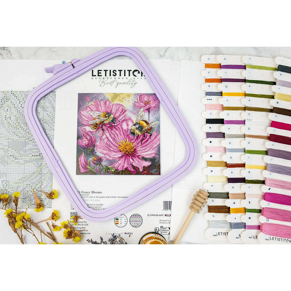 Honey Blooms L9933 Counted Cross Stitch Kit