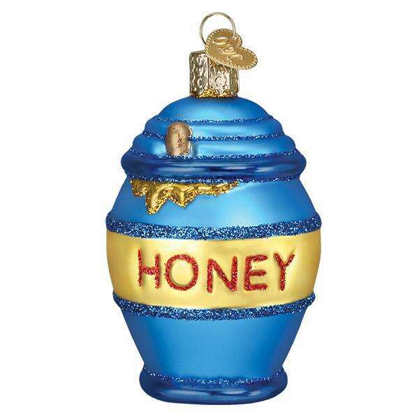 Old World Christmas Honey Pot Blown Glass Ornament