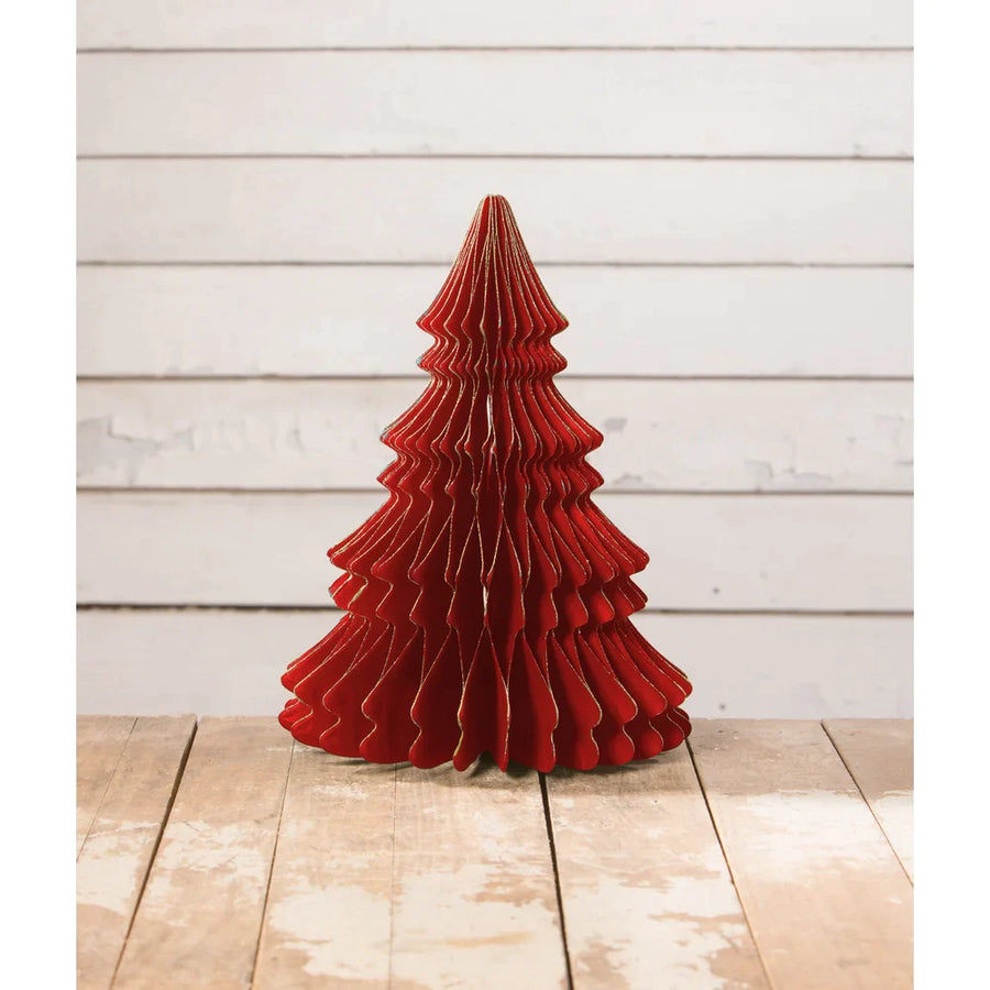 Honeycomb Red Tree Large by Bethany Lowe - Quirks!