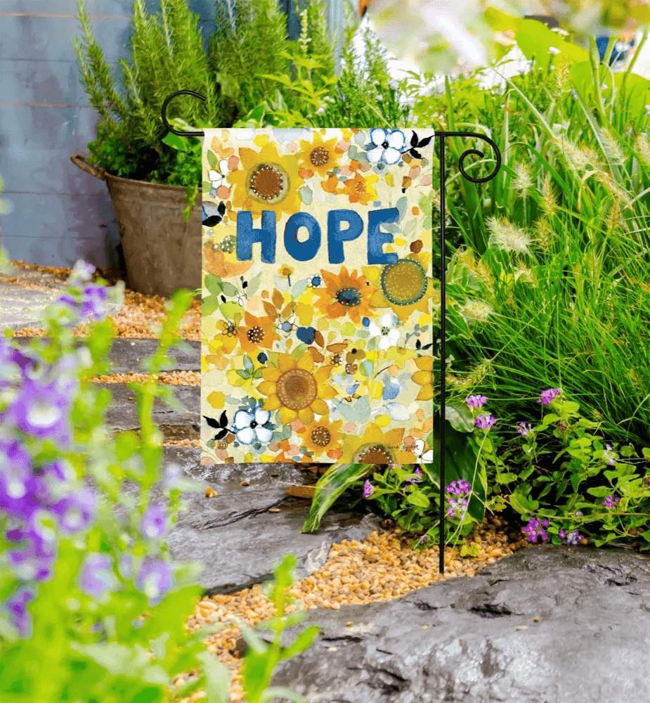 Hope for Peace Garden Flag - Benefiting Ukraine - Quirks!