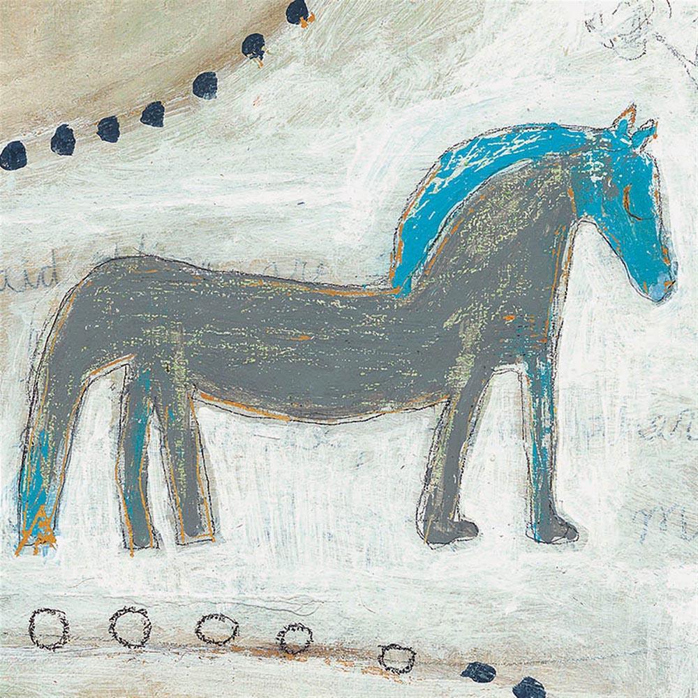 "Horse with Blue Mane" Art Print - Quirks!