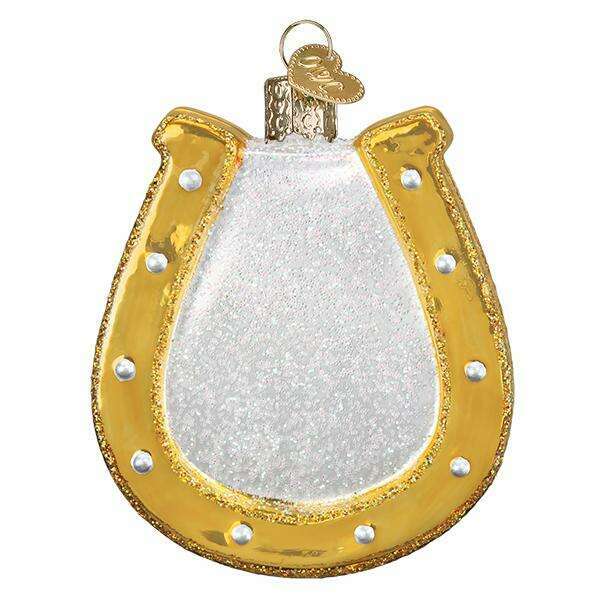 Old World Christmas Horseshoe Blown Glass Ornament