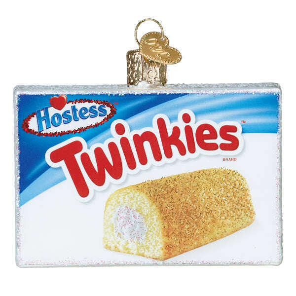 Old World Christmas Hostess Twinkies Box Blown Glass Ornament