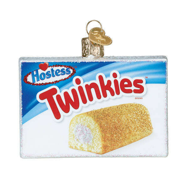 Old World Christmas Hostess Twinkies Box Blown Glass Ornament