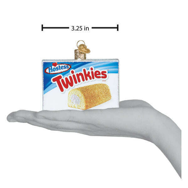 Old World Christmas Hostess Twinkies Box Blown Glass Ornament