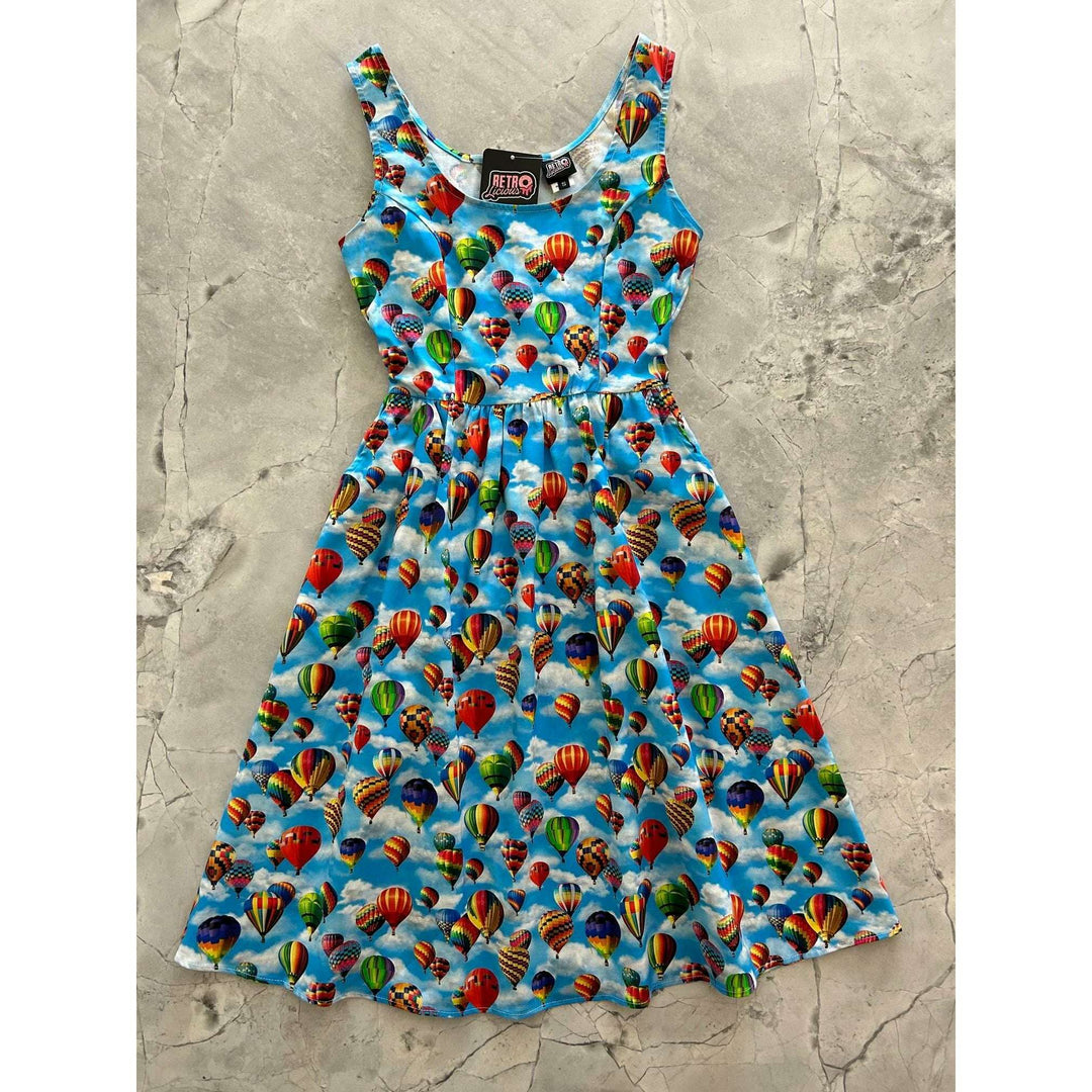Hot Air Balloons Fit & Flare Dress