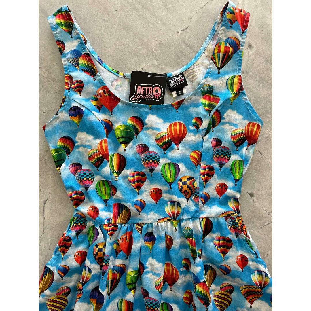 Hot Air Balloons Fit & Flare Dress