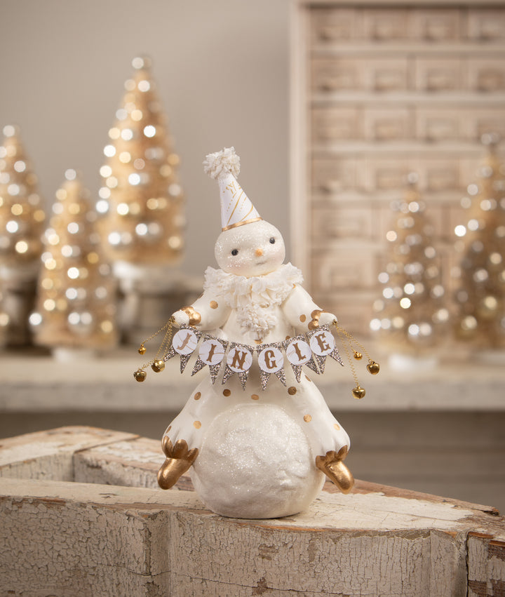 Jingle Snowman on Snowball by Bethany Lowe Designs, christmas decor