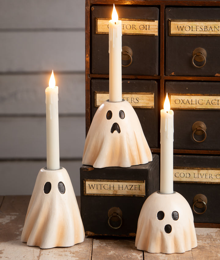 Surprised Ghost Candlestick by Bethany Lowe Designs, image 4
