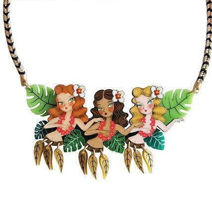 Hula Girls Necklace by Laliblue - Quirks!