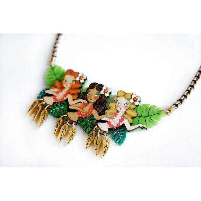 Hula Girls Necklace by Laliblue - Quirks!